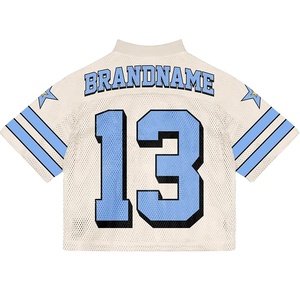 Maillot de football surdimensionné personnalisé en gros T-shirt à la mode pour hommes ensemble de maillot de football en maille pour garçon - Product Image 6