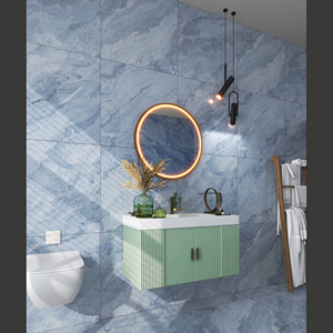 Carrelage en porcelaine brillant Grand Prism 600x600mm 60x60cm 24x24 pouces, surface décorative carrée moderne pour intérieur - Product Image 1