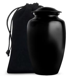 Urna personalizada negra, urnas bellamente hechas a mano para cenizas humanas, recuerdo conmemorativo de cremación, tributo decorativo - Product Image 1