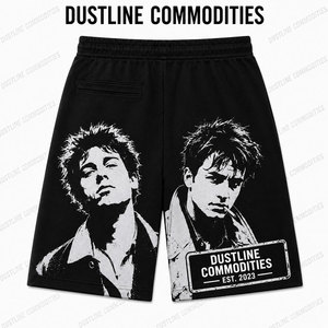Shorts Asali pour hommes de haute qualité, de marque de luxe, vintage, imprimés en relief, avec cordon de serrage, 100% coton, taille mi-haute, séchage rapide - Product Image 6