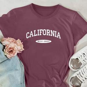 Camiseta de Verano de Algodón para Mujer 2026, Moderna, 100% Algodón, Hombros Caídos, Precio Directo de Fábrica al por Mayor - Product Image 5