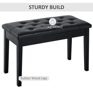 Sgabello per Pianoforte in Stile Classico e Moderno, Supporto per Tastiera - Product Image 3