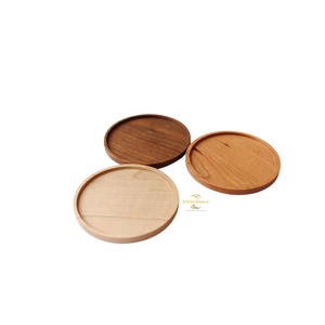 Sous-verres en bois écologiques, ensemble de sous-verres en bois massif naturel pour café, thé, tasse, protection de table - Product Image 4