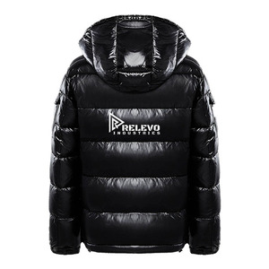 Chaqueta Acolchada con Capucha Personalizada, Chaqueta de Invierno Gruesa de Poliéster Resistente al Viento, Ropa Casual para Exteriores, Cierre de Cremallera, Corte Regular - Product Image 2
