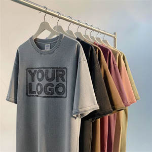 Camiseta de Hombre 100% Algodón, Oversize, Hombros Caídos, Lisa, de Lujo, con Impresión Personalizada - Product Image 4