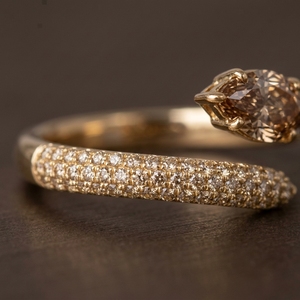 Anillo de oro de 9k, 10k, 14k con diamante de laboratorio de 1 quilate, corte marquesa, certificado IGI, pulido de alta calidad, para joyería de lujo para fiestas. - Product Image 2