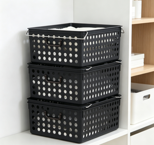 Organizador de Cajones Extraíble de PP Negro Moderno Hecho en Corea, Juego de 5 Piezas SongSong, Almacenamiento Modular que Ahorra Espacio - Product Image 3
