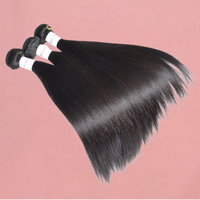 Cheveux humains vierges Remy bruts 100 % naturels d'Inde du Sud, lots en vrac, double trame machine, emballage personnalisable, donneur unique SV3