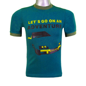 Camiseta de manga corta con cuello redondo para hombre, color marrón, diseño estampado Let's Go On An Adventure, 100% algodón, corte regular, para todas las estaciones - Product Image 6