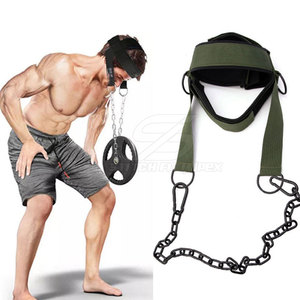 Arnés cómodo para la cabeza para entrenamiento del cuello con acolchado suave y correa resistente para entrenamiento con pesas, equipo de gimnasio y fitness - Product Image 6