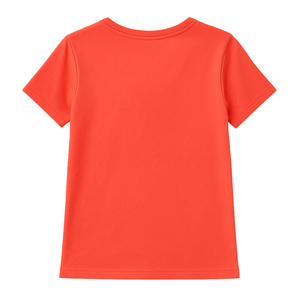 Camiseta de Manga Corta con Cuello en V Roja para Mujer, 100% Algodón Orgánico de Lujo, Preencogido, Certificado GOTS, Ajuste Premium Suave y Transpirable - Product Image 2