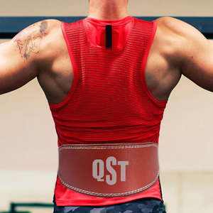 Ceinture de musculation en cuir pour hommes avec support lombaire, levier de squat, logo personnalisé, en cuir de vachette - Product Image 5