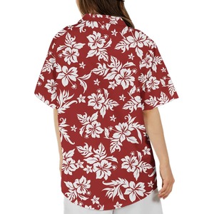 Camisa Hawaiana Tropical con Estampado Floral para Mujer, Transpirable, Ecológica, Estilo Boho, Manga Corta, para Verano - Product Image 4