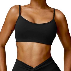 Sujetador deportivo de alta calidad con espalda plisada en forma de U, de secado rápido, para fitness, gimnasio, yoga, correr, para mujer. - Product Image 1