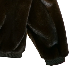 Manteau long d'hiver pour femme en fausse fourrure de luxe, doublure en soie douce et respirante, manches longues, chaud, OEM ODM, vente en gros - Product Image 2