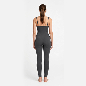 Custom Solid One Piece Workout <b>Bodysuit</b> Backless Sports Fitness Jumpsuit Women Spandex/<b>Nylon</b> Active Stretch Quick Dry Breathable - Product Image 2