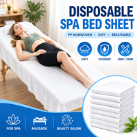Draps jetables non tissés pour table de spa, housse de table de massage, couvre-lit jetable pour salon de beauté, massage, spa, traitement facial