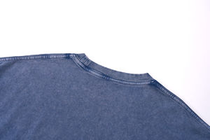 Camiseta Oversize de 250 g/m² para Hombre, Estilo Hip Hop, Lavado Ácido, Personalizable con Logotipo, Venta al Por Mayor - Product Image 6