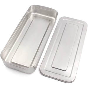 Caja Rectangular de Acero Inoxidable para Instrumentos, Estuche de Almacenamiento Quirúrgico de Grado Médico DE-2576 DE-2587, Precio Accesible - Product Image 3