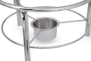 Calentador de Comida Redondo de Acero Inoxidable de Lujo al por Mayor para Buffet, con Tapa de Cúpula Suave y Polvo Antimanchas - Product Image 6