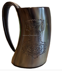 Cuerno de búfalo hecho a mano, tazas para beber para regalo, respetuoso con el medio ambiente, calidad superior, cuerno personalizado, tazas para beber cerveza, tazas elegantes - Product Image 3