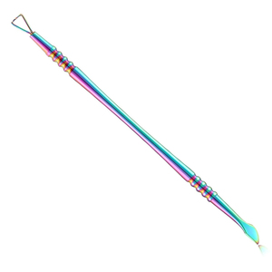 Ensemble de coupe-ongles en acrylique 4 en 1 et pousse-cuticules, outil de soin des ongles, ensemble de coupe-ongles en acier inoxydable, finition arc-en-ciel - Product Image 3
