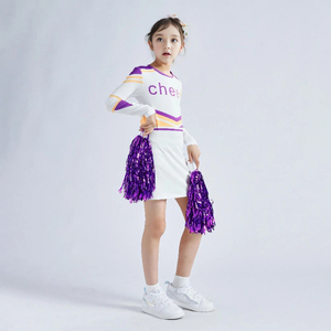 Últimos Modelos de Uniformes de Animadoras para Niñas, Trajes de Gimnasia y Baile de Manga Larga, Conjuntos Deportivos Infantiles con Estampado - Product Image 4