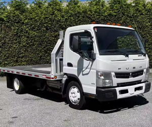 Listo para Trabajar, Usado en 2013, Mitsubishi Fuso FE160, Plataforma Plana de 14 Pies, Diésel, Bajo Kilometraje - Product Image 4