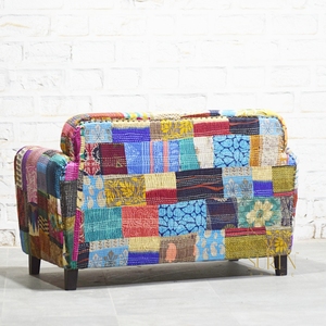 Sofá Individual de Tela con Bloques de Color para Hotel, Sillón Decorativo para Sala de Estar - Product Image 2
