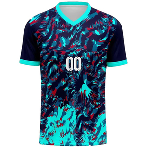 Camiseta de fútbol para hombre de marca privada, tejido transpirable, ajuste elástico, ideal para fútbol, práctica de fútbol, ligera. - Product Image 2