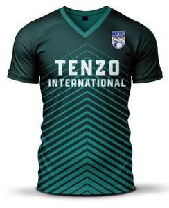 Camiseta de Fútbol Sublimada Personalizada, 100% Poliéster, Antibacteriana, Impermeable, de Secado Rápido, Ligera, con Nombre del Jugador y Logotipo Frontal, OEM - Product Image 3