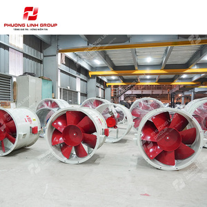 Ventilateur axial à entraînement direct Phuong Linh Group, 1450 tr/min, 380 V, 50 Hz, roulement à billes, lame en acier au carbone et fonte, électrique APL-8-NoD - Product Image 3