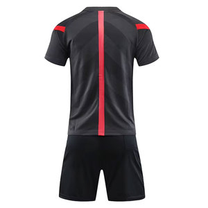 Maillots de football pour hommes sur mesure de haute qualité, uniformes 100% polyester respirant, séchage rapide, col en V, manches courtes, impression de logo - Product Image 6