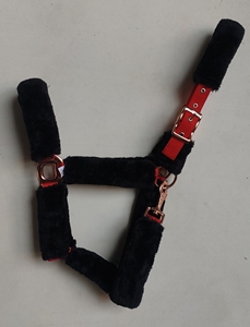 Licol de cheval en nylon réglable, doux et durable, avec longe et collier en polaire, vente en gros OEM - Product Image 6