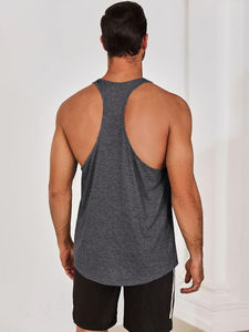 Camisetas de Tirantes Personalizadas para Hombre, de Algodón y Elastano, Tejidas, Estampadas, Transpirables, de Secado Rápido, para Gimnasio, Ejercicio y Entrenamiento - Product Image 4