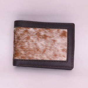 Portefeuille court en cuir véritable sur mesure, design simple, fermeture ouverte, porte-cartes pour homme, fabriqué à la main, portefeuilles en cuir de vachette durable - Product Image 1