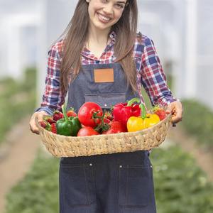 Panier de rangement ovale en jacinthe d'eau tressée, fait main, vente en gros, écologique, fabriqué au Vietnam - Product Image 6