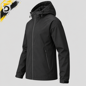 Chaqueta de Lluvia para Hombre, Diseño Transpirable, Bolsillos Prácticos y Comodidad Ligera para Aventuras al Aire Libre - Product Image 3