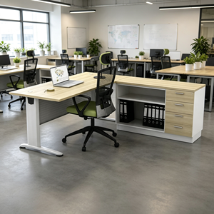 Bureau de travail moderne et durable de 6 pieds, design contemporain, espace de travail professionnel, système de bureau AY V-BT 188 - Product Image 1