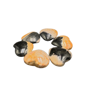 Roca Decorativa de Raíz de Palma Natural Premium, Forma de Corazón con Ojo, 4x4x2 cm – Piedra Pulida con Patrón Único de Ojo - Product Image 4