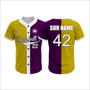 <b>Cheap</b> Custom Baseball Jersey Wholesale Bulk Supplier Team Uniform Manufacturer Wida Sports Summer Spring Plus Size Printed - Product Image 1