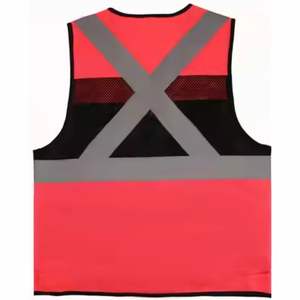 Chaleco de seguridad reflectante personalizado con múltiples bolsillos para trabajadores de la construcción, chaleco de trabajo para hombres, chaquetas con bolsillos de 5 dimensiones. - Product Image 3