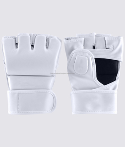 Gants de boxe poinçonnés en cuir, de bonne qualité, costume robuste, pour entraînement, logo personnalisé, MMA - Product Image 5