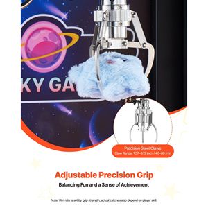 Macchina Acchiappacaramelle di Medie Dimensioni con Artigli in Acciaio di Precisione, Gioco Arcade con Luci e Suoni - Product Image 2