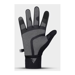 Hot Selling Ski Gloves 100% Polyester Waterproof <b>Fabric</b>,Reflective <b>Strips</b>,Silicone Non Slip Palms Hand Warm Skiing Gloves Cold - Product Image 6