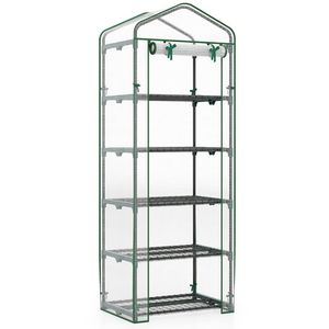 Mini Serra Portatile con 5 Ripiani per Coltivazione Piante, Serra da Giardino e per Interni - Product Image 2