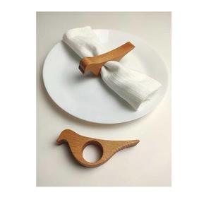 Anillo para Servilletas de Madera de Mango, Diseño Minimalista, Duradero, Decoración para el Hogar, Accesorio para Sala de Estar - Product Image 3