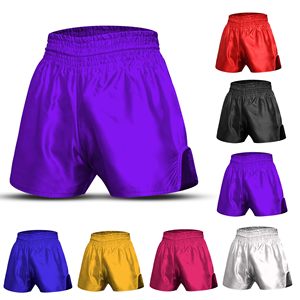 Shorts de boxe unisexes sur mesure OEM, arts martiaux, karaté, sublimation, ceinture élastique en satin, vente en gros, usine OEM, lot en gros - Product Image 6