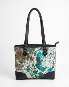Sac fourre-tout de luxe pour femmes, en cuir de vachette véritable, couleur unie, fermeture à glissière, utilisation quotidienne, style toutes saisons - Product Image 1