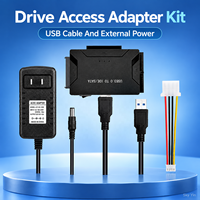 Kabel Adaptor Konverter FYX Stock USB 3.0 ke SATA IDE untuk Hard Disk 3.5 2.5 Inch HDD/SSD CD DVD ROM CD-RW 3 in 1